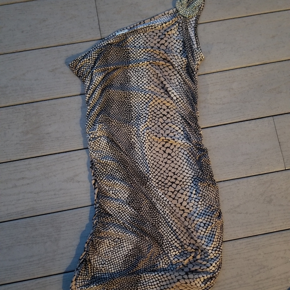 Caché animal print club dress